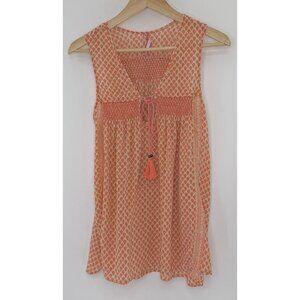 Anthro Plenty by Tracy Reese 100%‎ Silk Anila Tassel Sleeveless Blouse Sz P Boho